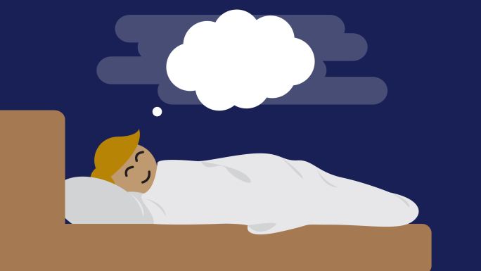 带空白的甜蜜梦的卡通人物