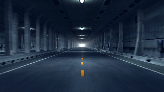 公路隧道特效视频