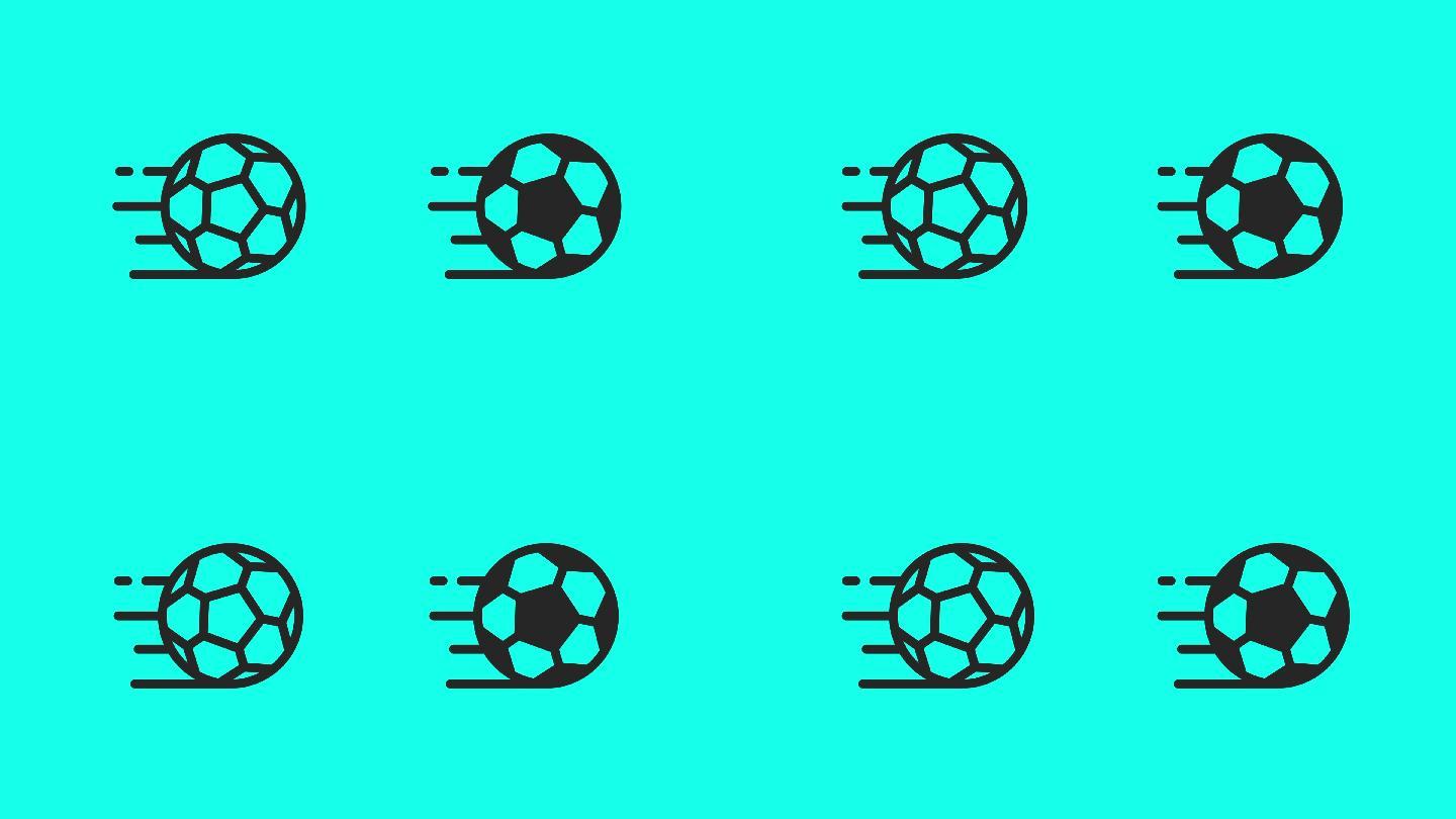 足球图标-矢量动画