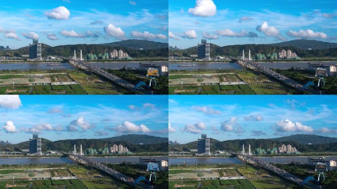 【4K超清】湾区珠海横琴大桥车流延时素材