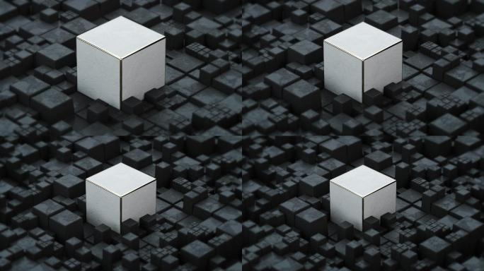 三维立方体抽象动画
