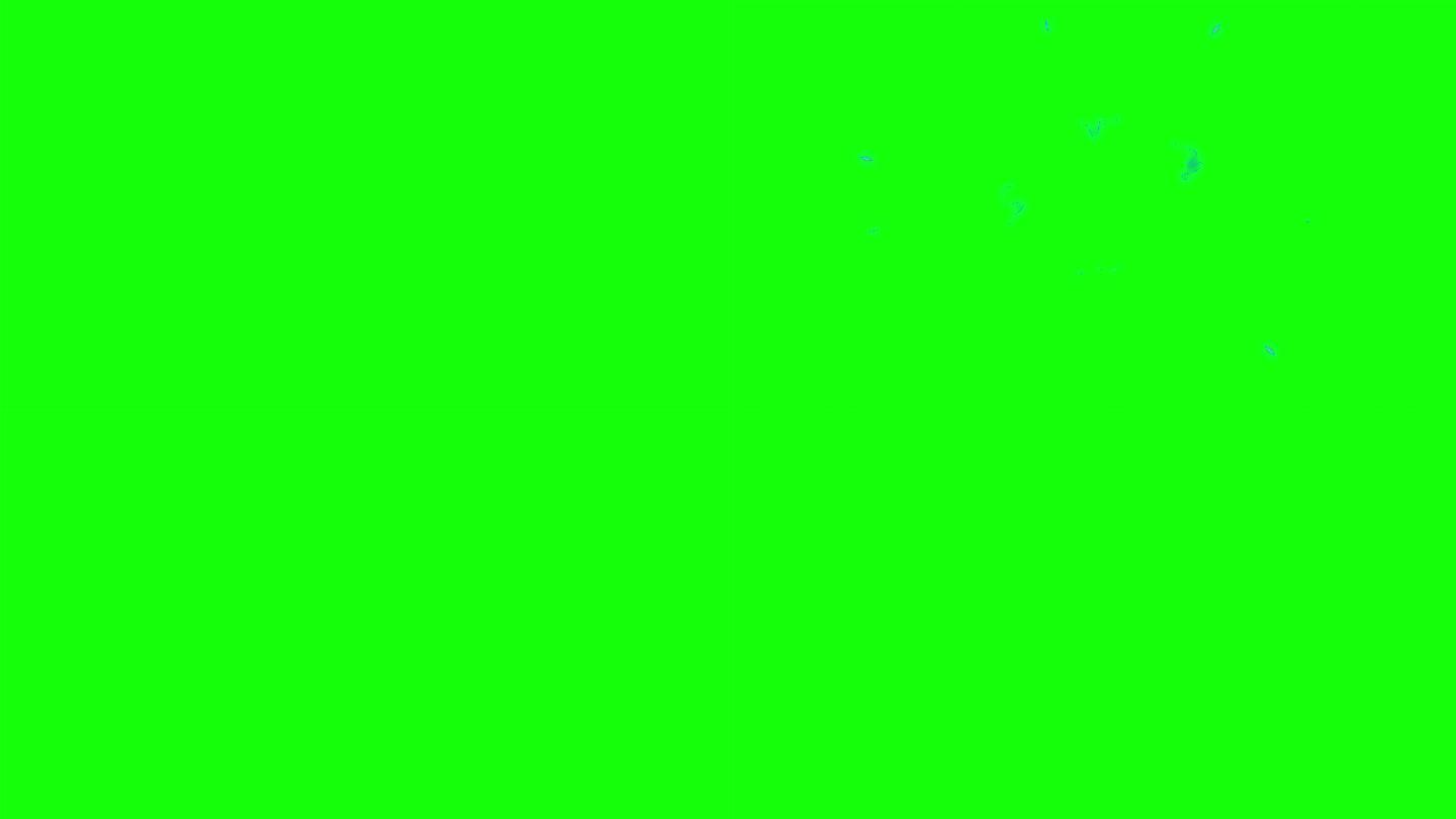 4K手绘卡通电闪电动画绿屏