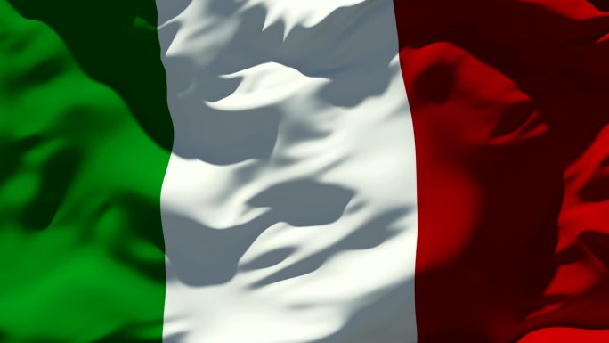 意大利国旗意大利国旗飘扬