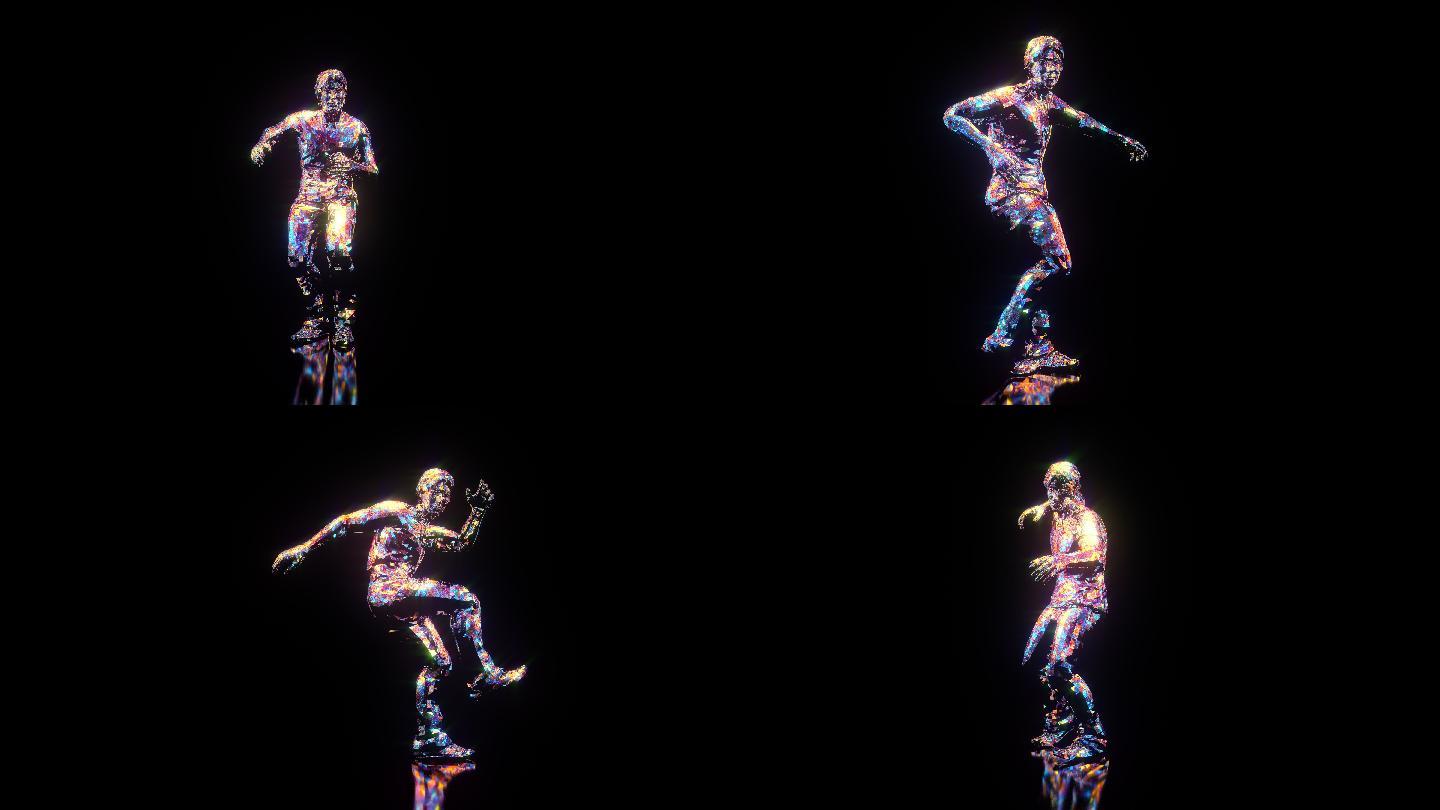 跳舞的人虚拟模仿表演舞蹈仿真模型