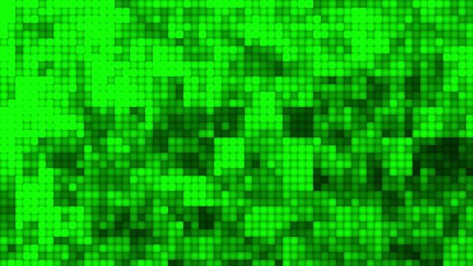 绿色背景场景舞台光效光斑矩阵方块图形图案