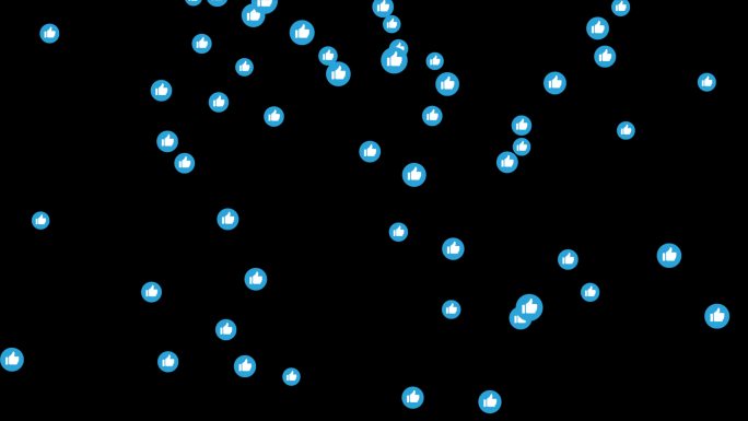 社交媒体符号动画。