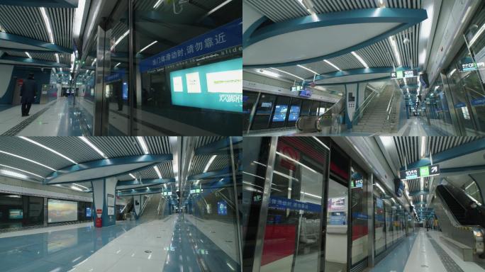 北京地铁站内空境电梯进站出站