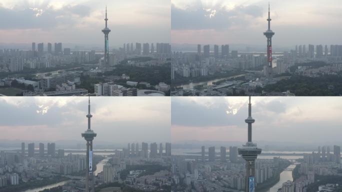 4K-log-航拍南京广播电视塔