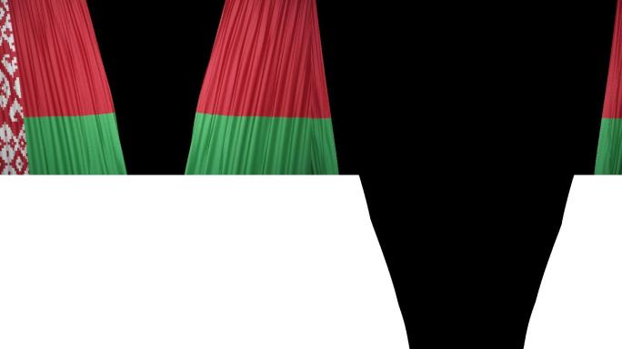 白俄罗斯国旗窗帘布