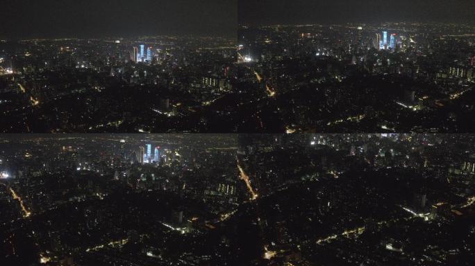 4K-log-航拍南京城市万家灯火