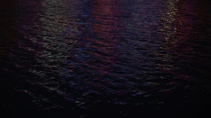 彩色的水波纹光影