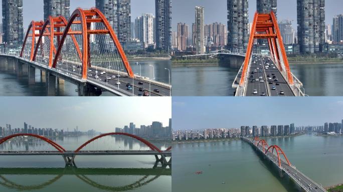 4K航拍长沙福元桥