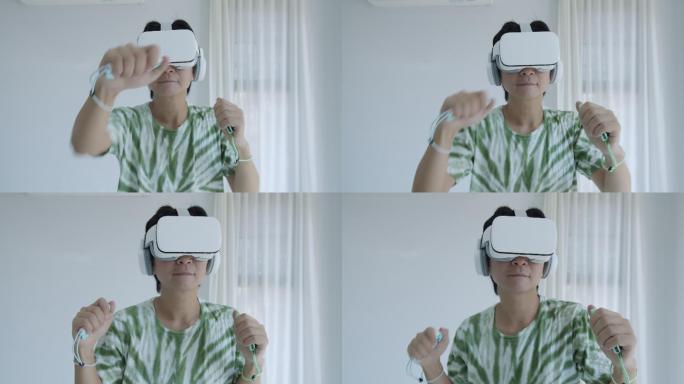 体验VR的人AR眼镜3d眼睛未来生活