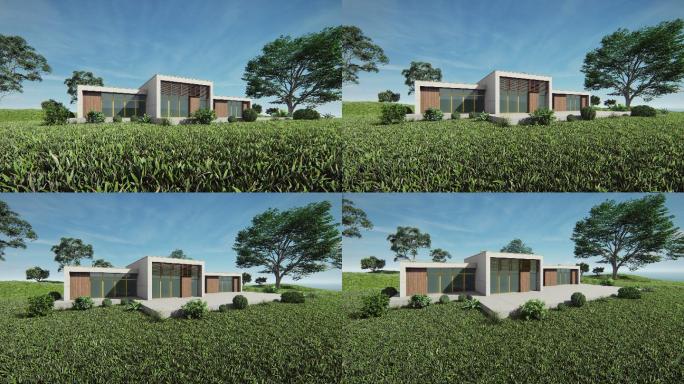 现代住宅3d渲染特效视频