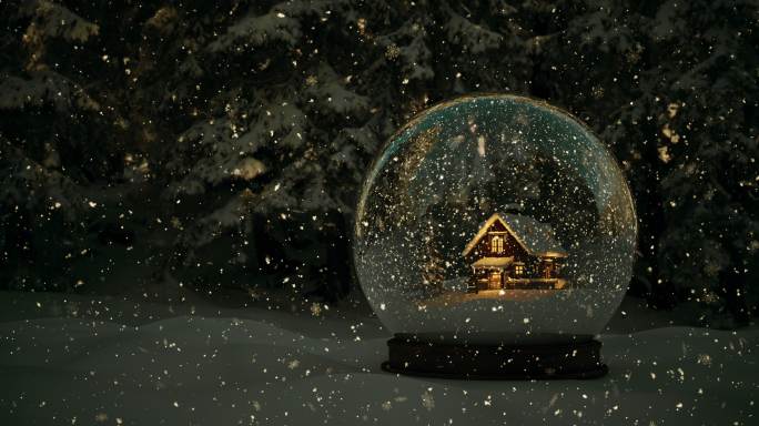 雪球圣诞节玻璃球