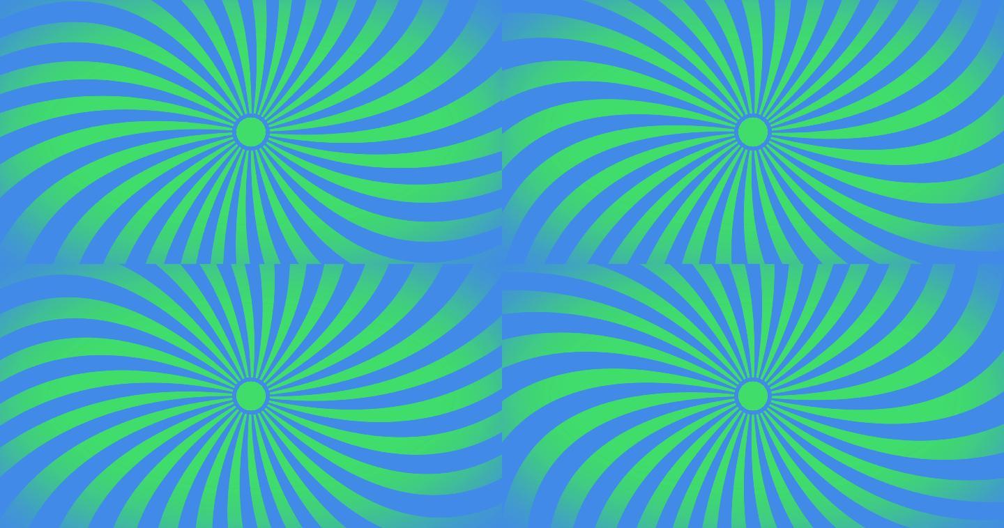 绿色和蓝色条纹漩涡背景