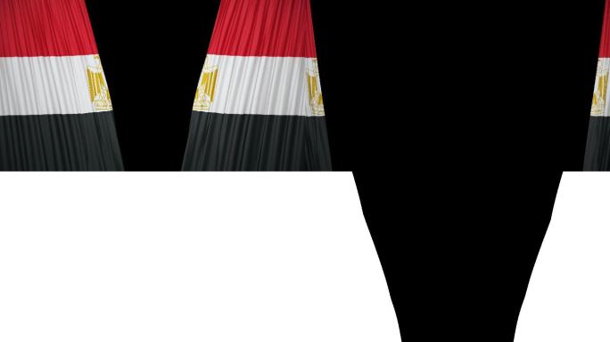埃及国旗窗帘布开业剪彩国际友谊抹布打开