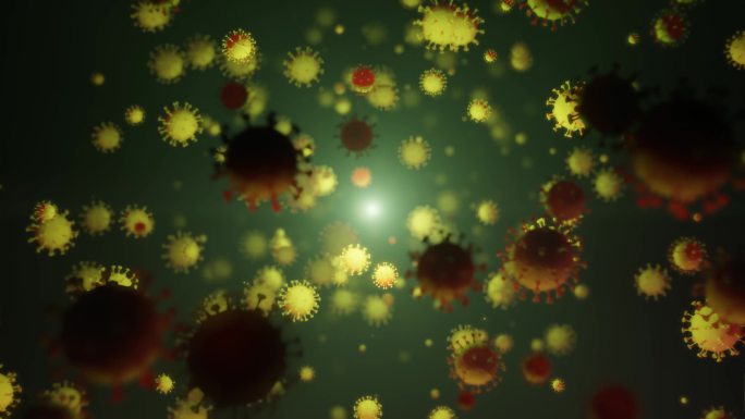 冠状病毒新冠疫情3d动画视频素材