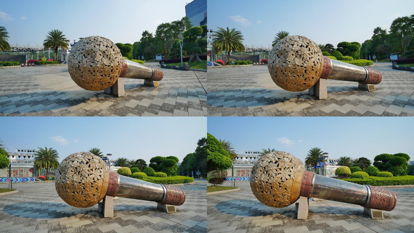 广西南宁民歌湖广场雕塑