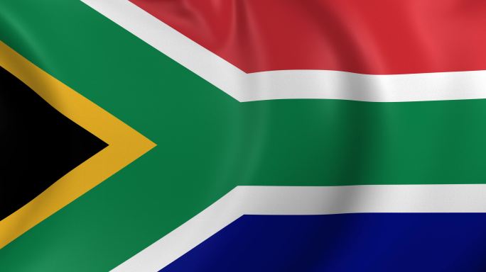 南非国旗的视频动画