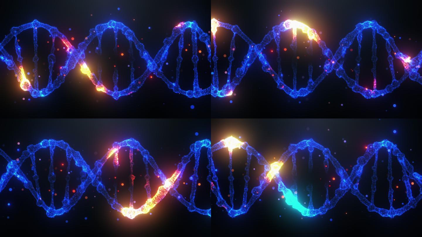 详细的DNA链生物DNA链细胞遗传基因