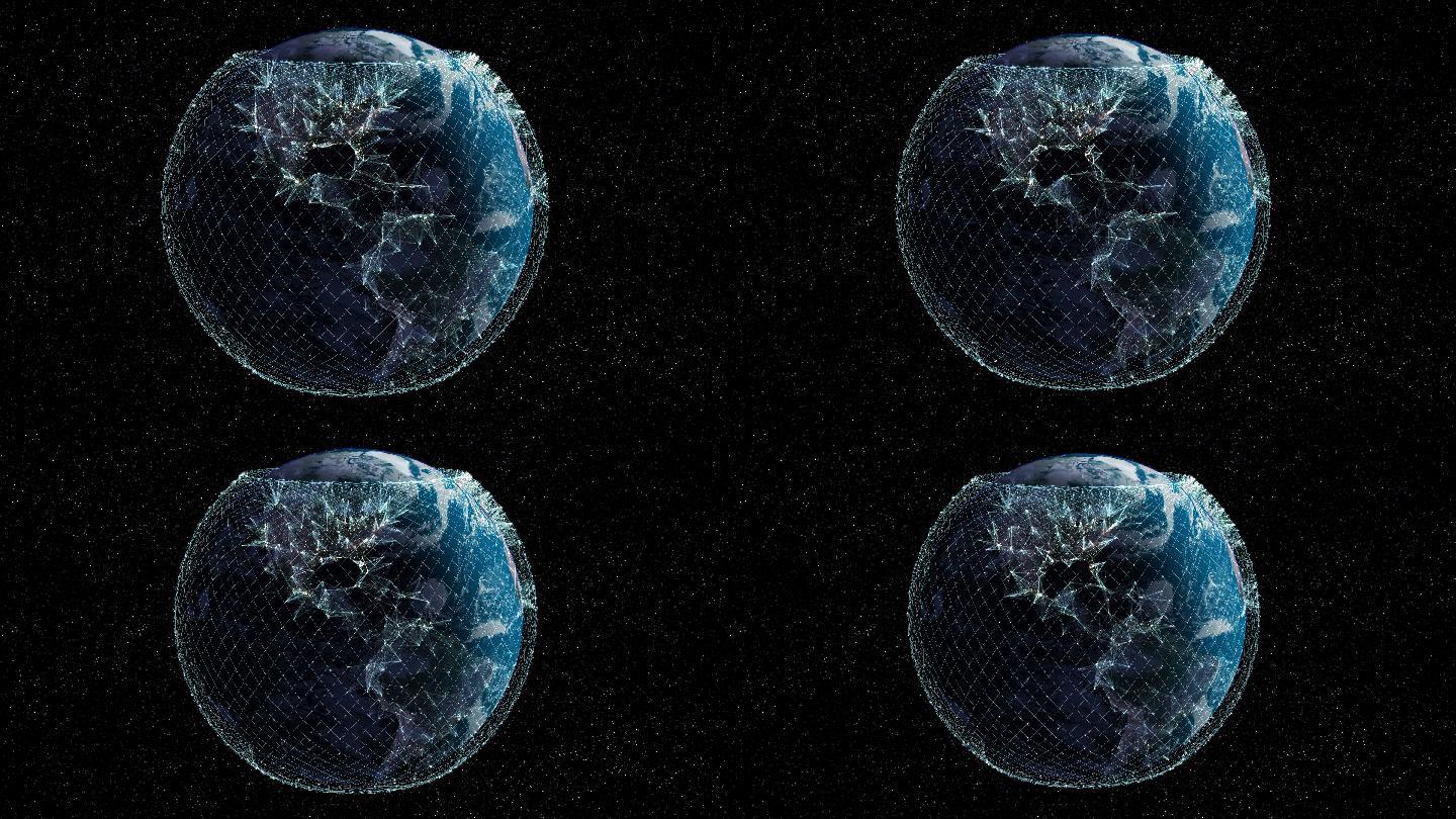 地球西半球的卫星互联网。