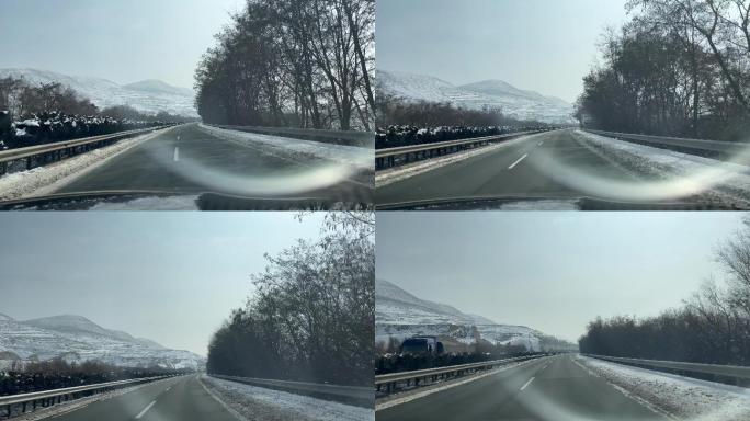 高速冰雪路面