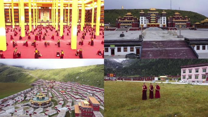 西藏寺庙朝颂