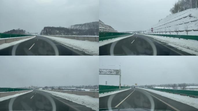 高速冰雪路面