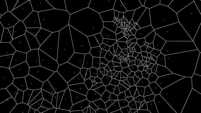 抽象背景黑白卡通二维动画MG蜘蛛网