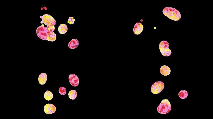 细胞蛋白颗粒-3d动画