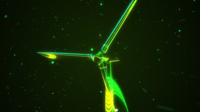 风力漩涡机全息影像虚拟现实概念抽象