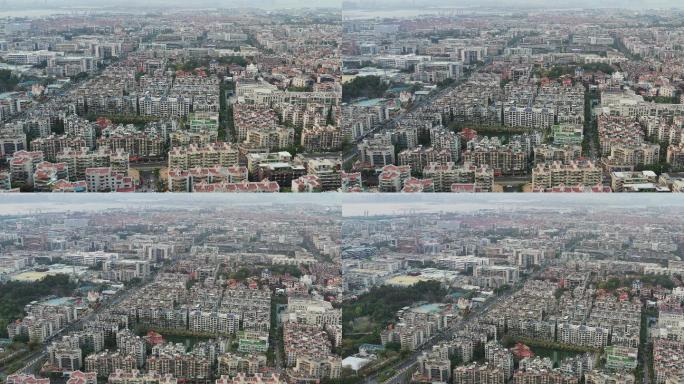 4K原素材-航拍厦门湖里区城市全景