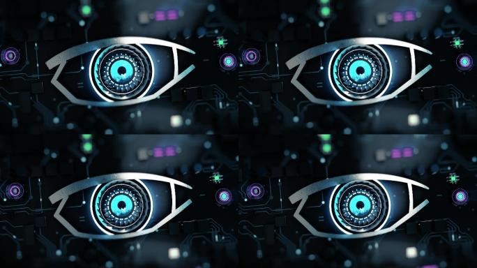 3D数字机器人眼睛