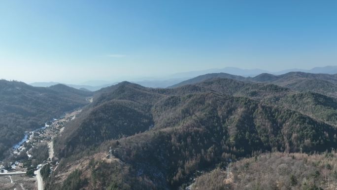 太白山山路航拍素材 (2)