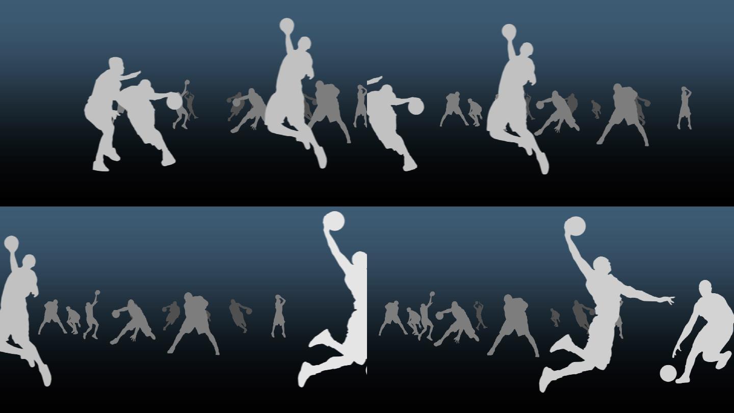 篮球运动动画片肉栏目扁平