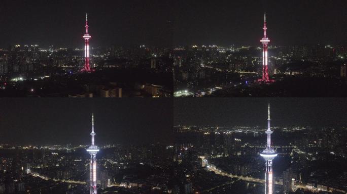 4K-log-航拍南京广播电视塔