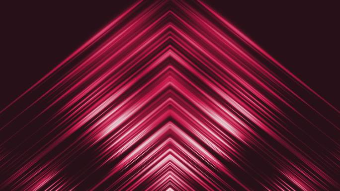 发光霓虹灯红色墙角九十度折线直角动态变化