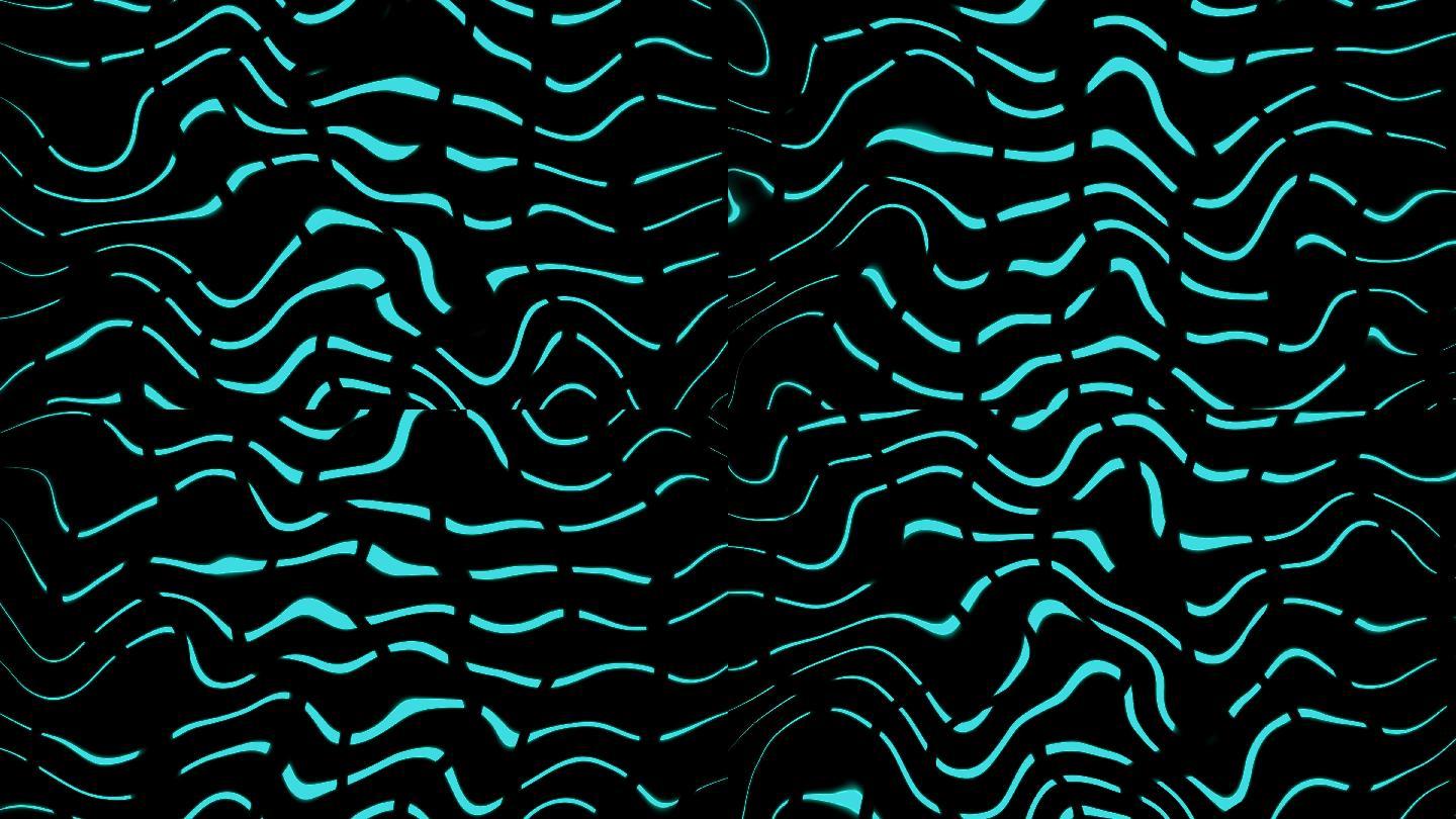 彩色背景卡通二维动画MG光线河流波浪