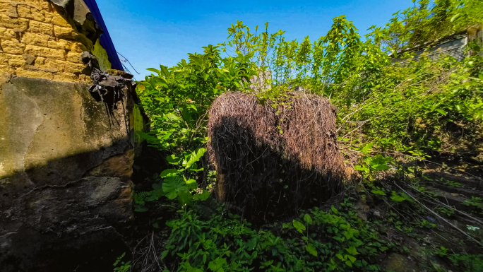 贫穷落后，农村破败场景