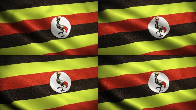 乌干达国旗视频元素素材