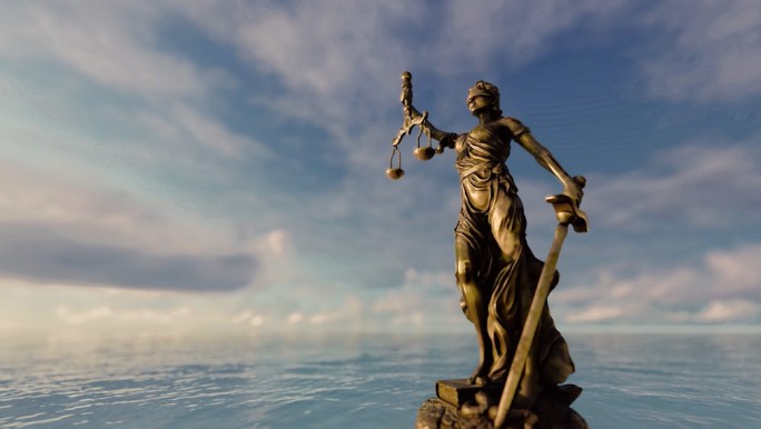 司法正义公平女神雕像-A