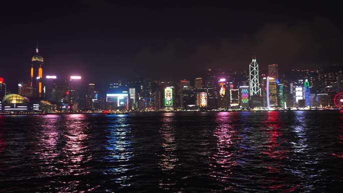 4K香港维多利亚夜景