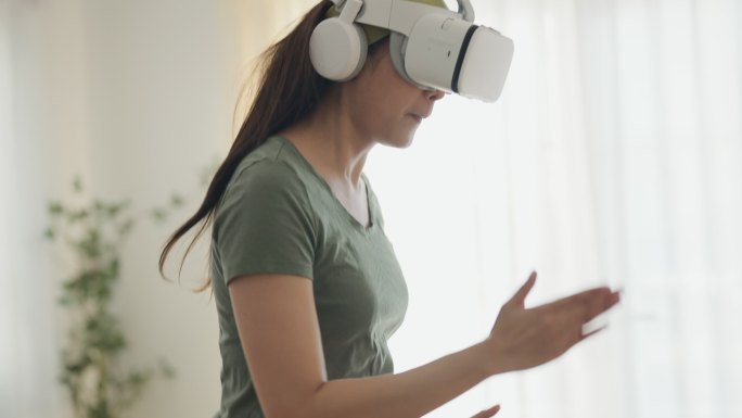 体验VR的人增强现实沉浸式VR互动