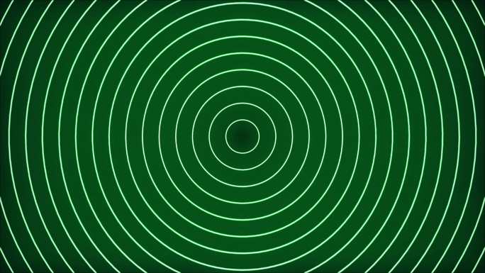 4K线隧道动画同心圆中心发散圆圈电波