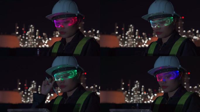 忙碌的工程师VR虚拟现实全息投影