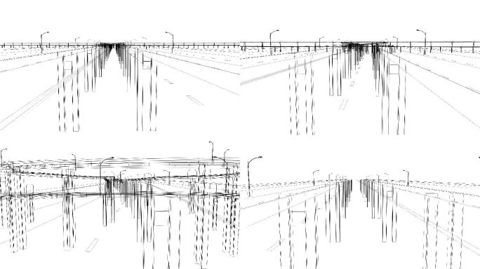 三维立交桥动画特效视频地产