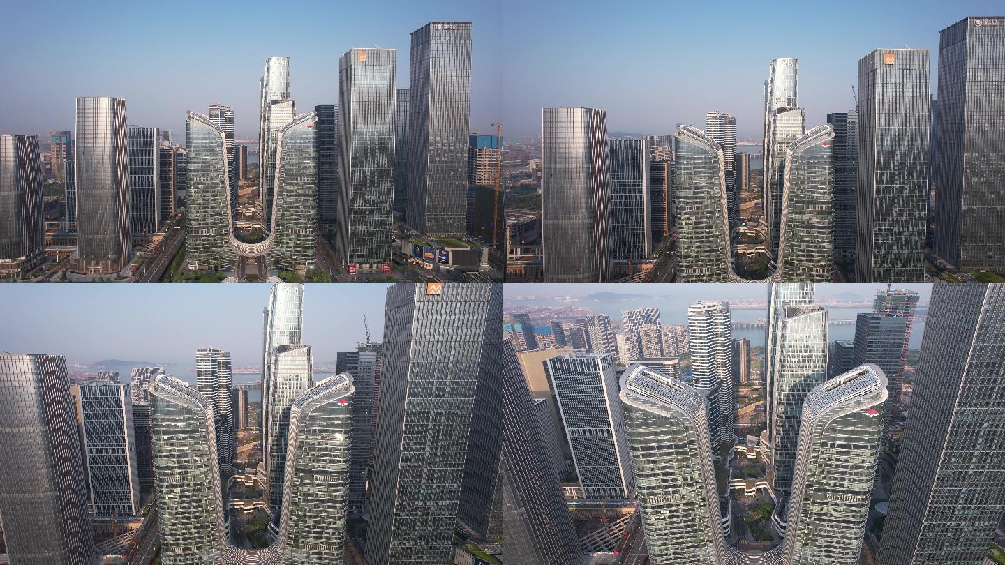 4K正版-深圳前海中心建筑群