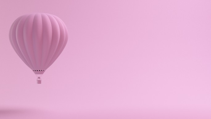 粉色系列热气球特效视频
