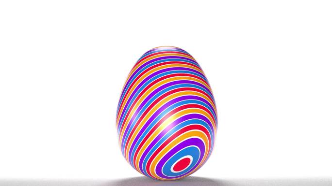 彩色装饰的复活节彩蛋